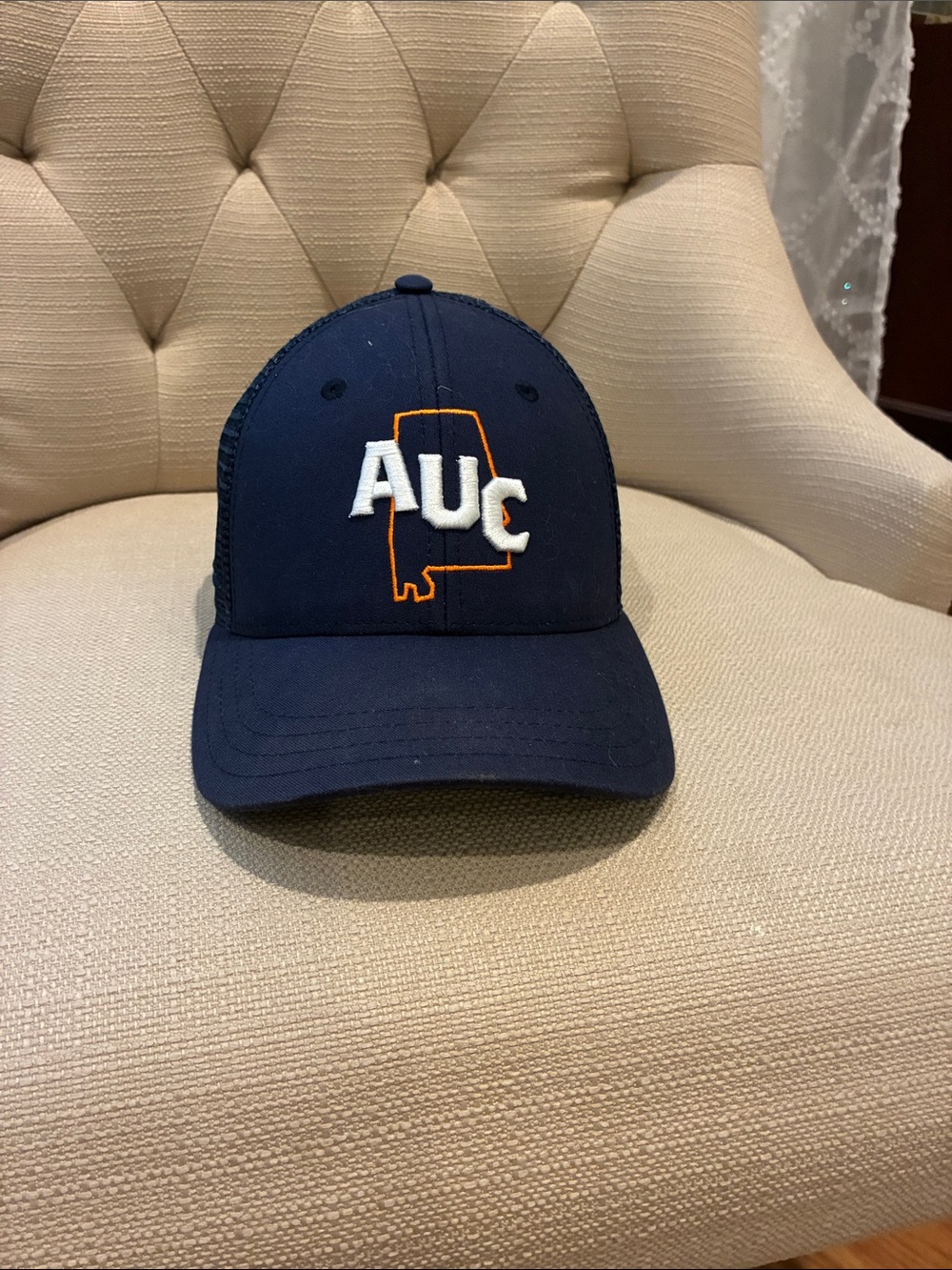 Navy AUC Embroidered Trucker Hat